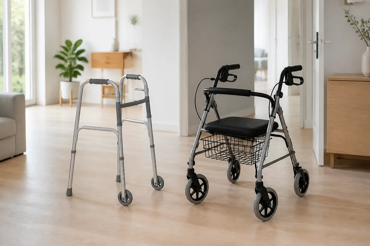 Déambulateur ou rollator : quelles différences